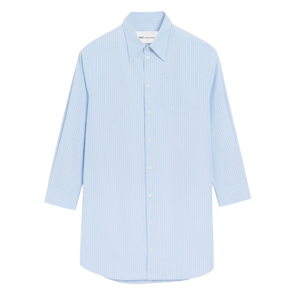 Ami Paris Femme Bleu - Dresses > Day Dresses > Shirt Dresses