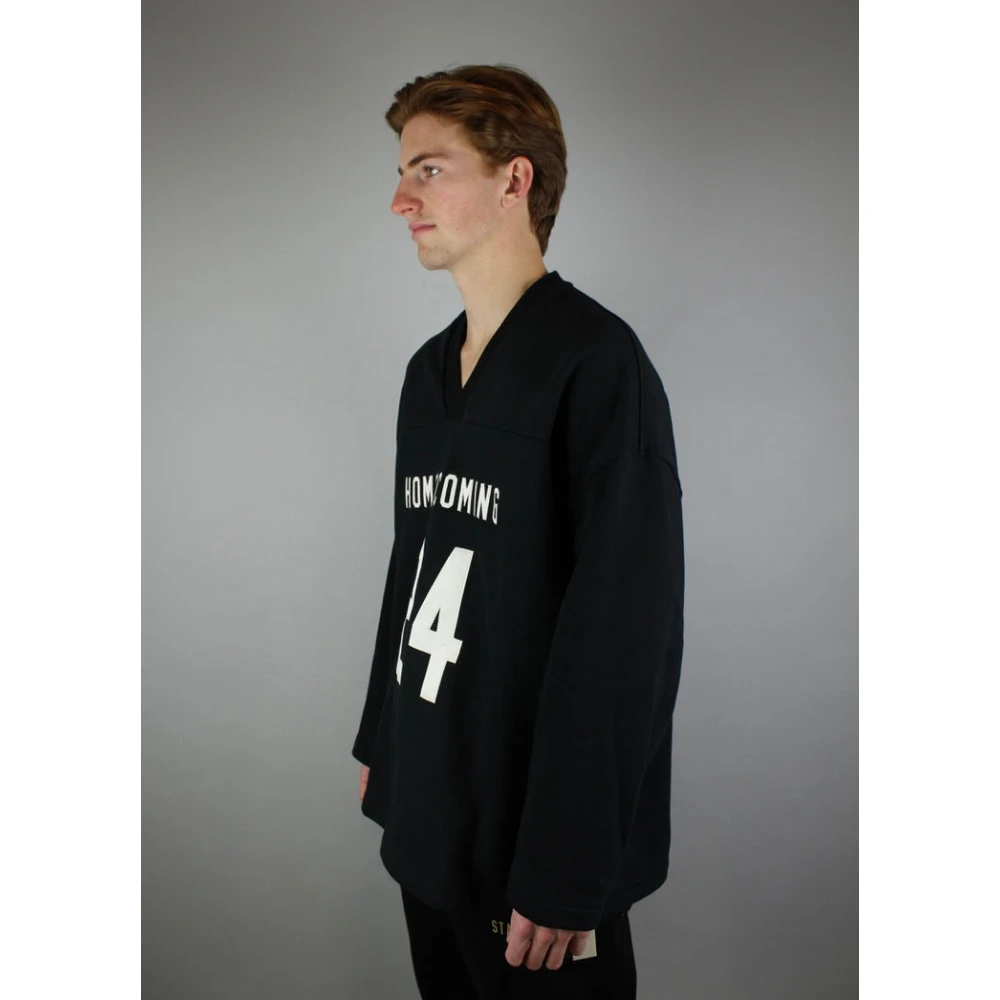Fear Of God Zwart Heavy Fleece Hockeyshirt Black Heren