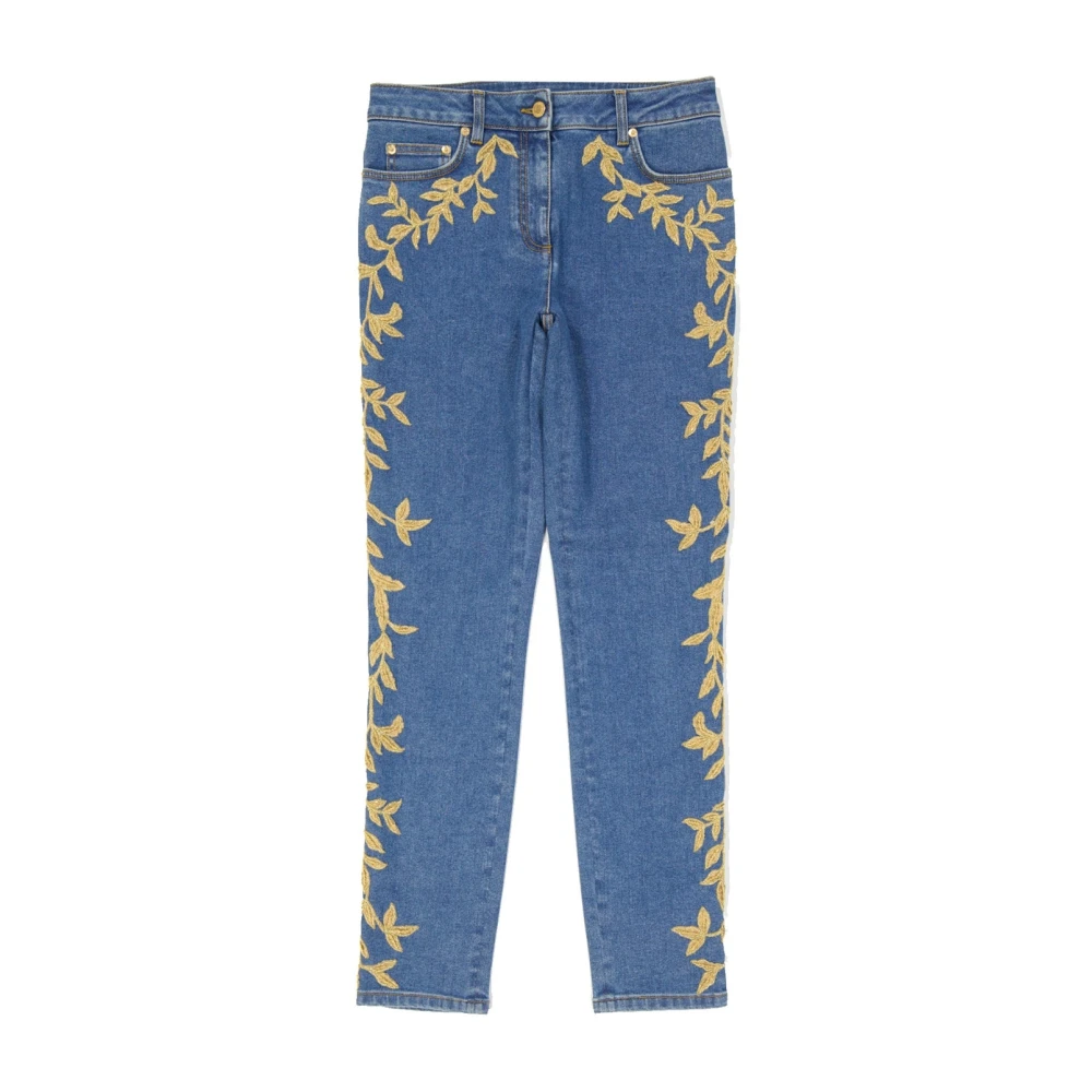 Moschino Blauwe Denim Jeans voor Vrouwen Blue Dames