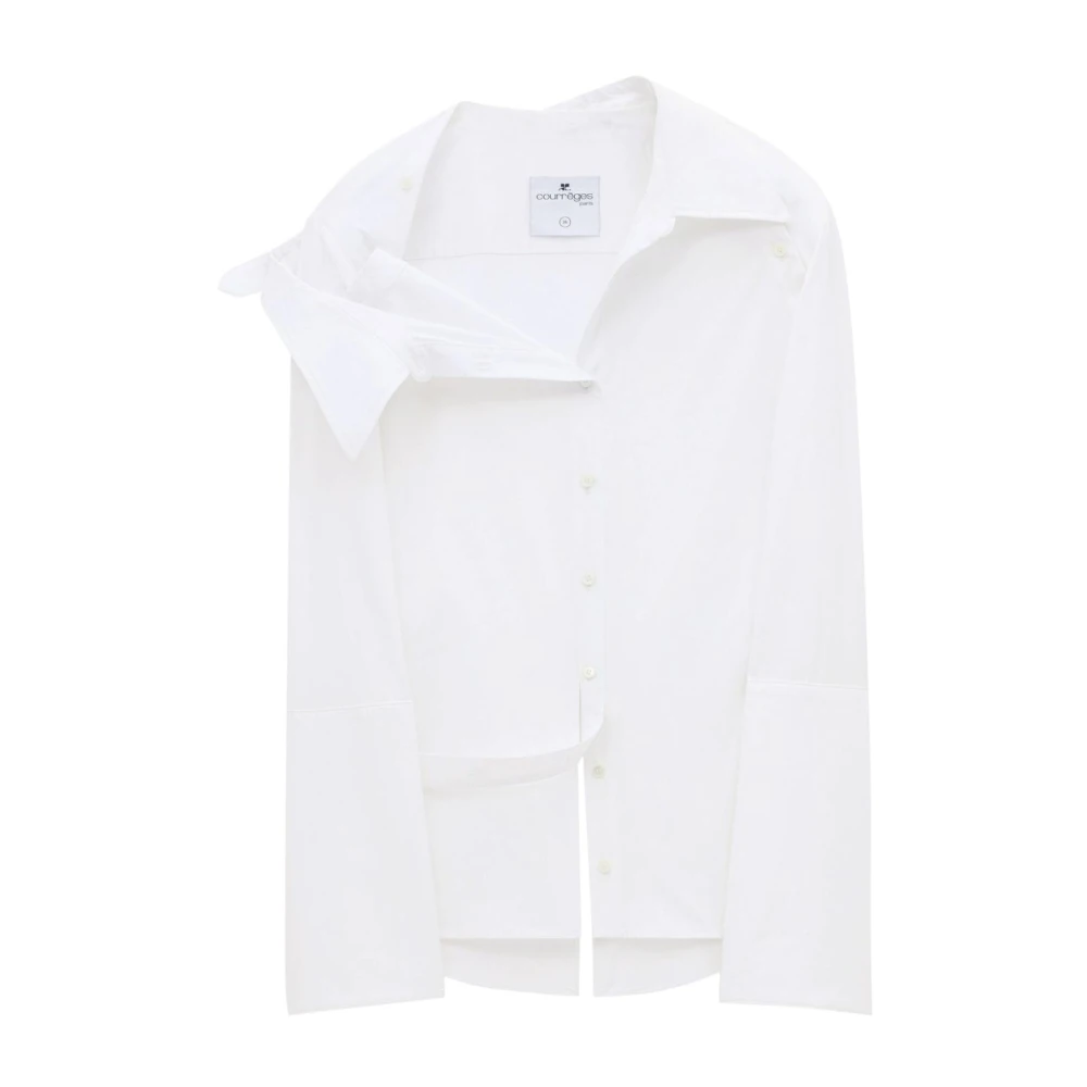 Courrèges Formal Shirts White Dames