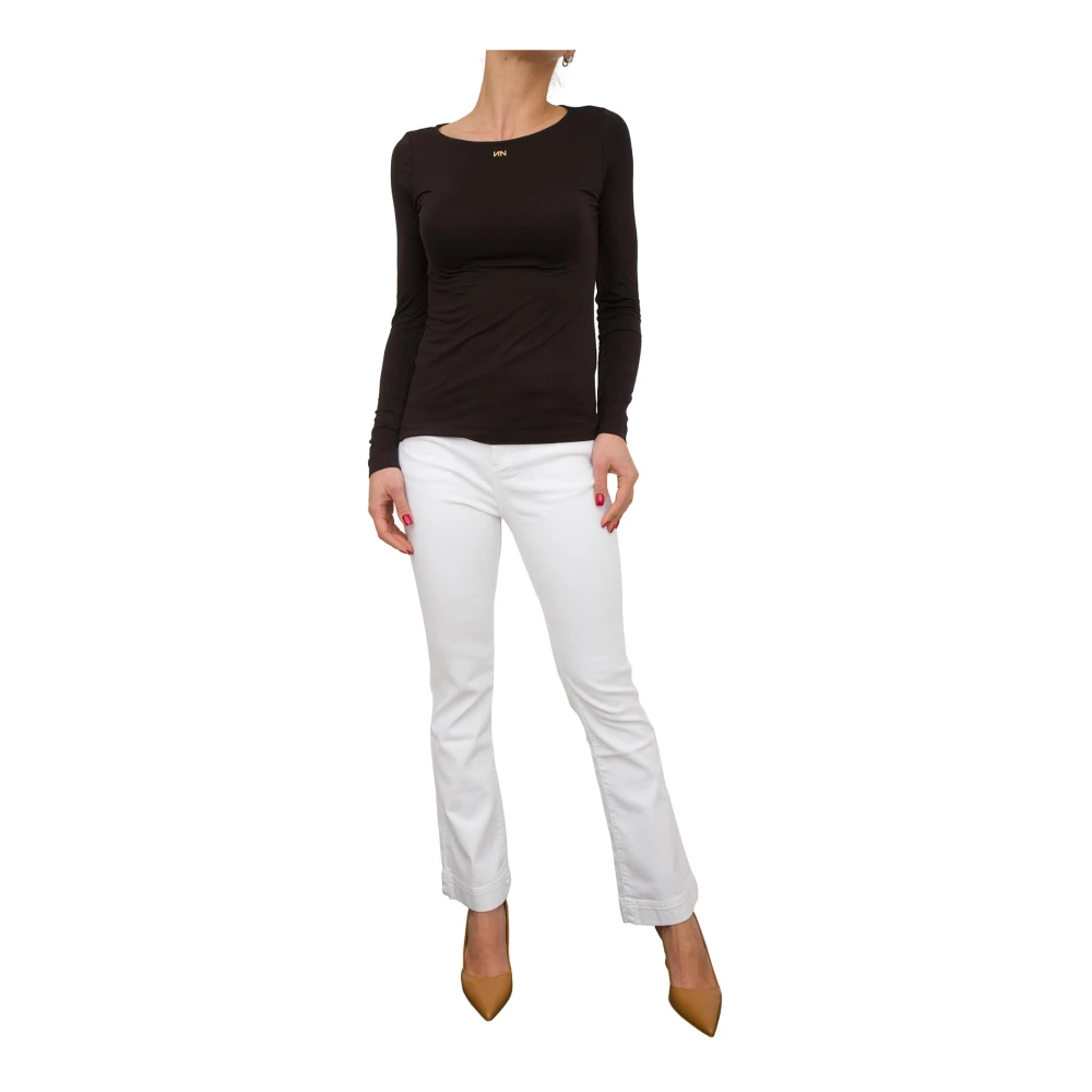 Nenette Witte Bull Tinto Trombetta Broek White Dames
