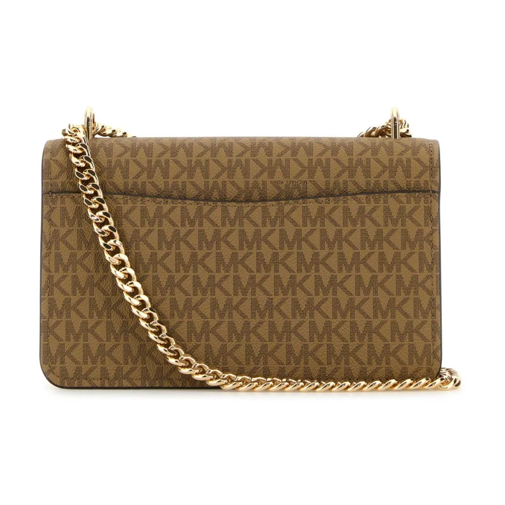 Michael Kors Claire Canvas Schoudertas Brown Dames