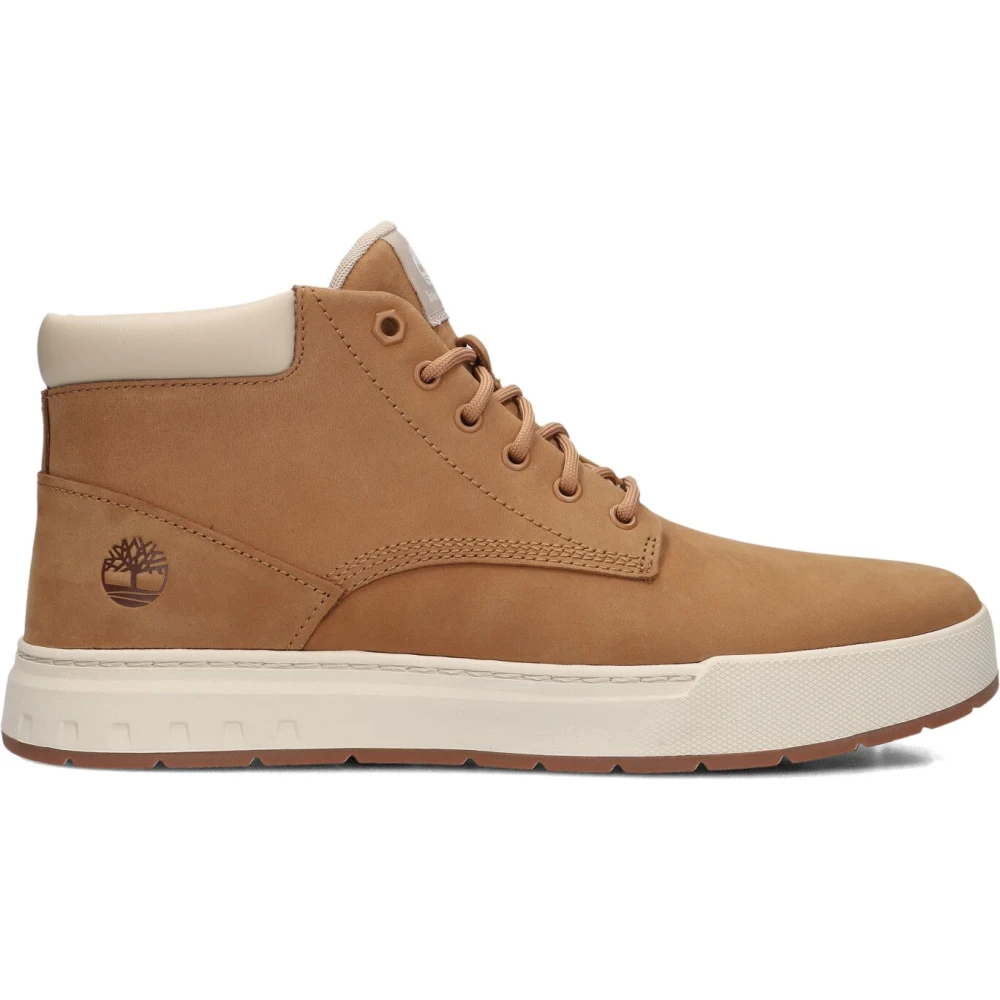Timberland Maple Grove Mid Trainer For Men In Brown/Light Beige, Size 9.5 - Image 2