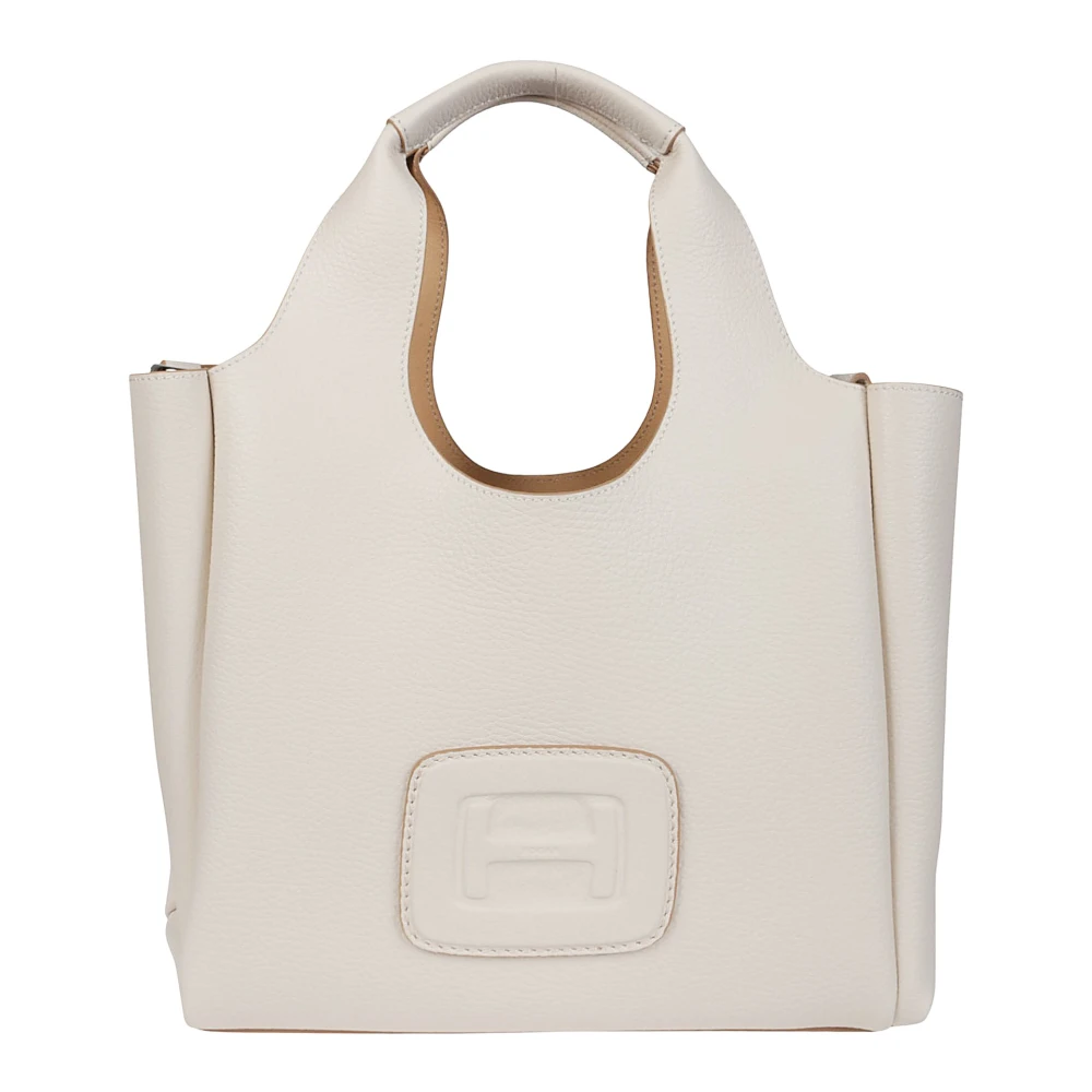 Hogan Stijlvolle Handtas Beige Dames