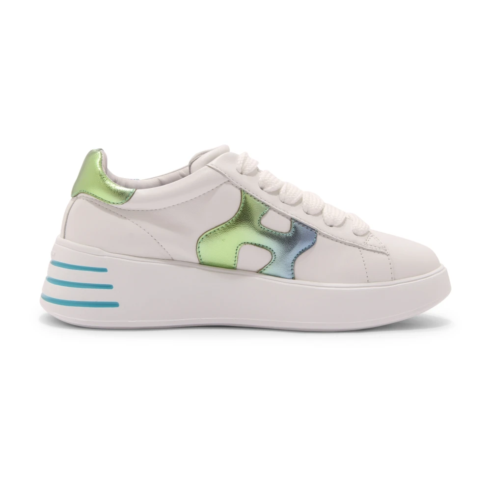 Hogan Women's White Rebel Memory Foam Technology Shoes