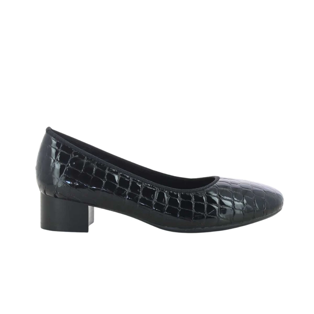 Rieker Elegante zwarte damesschoenen 49260 W23 Black Dames