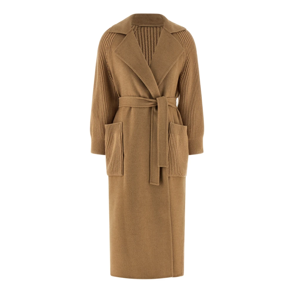 Max Mara Women's Beige Belted Coats, M, Berard1234 Coat