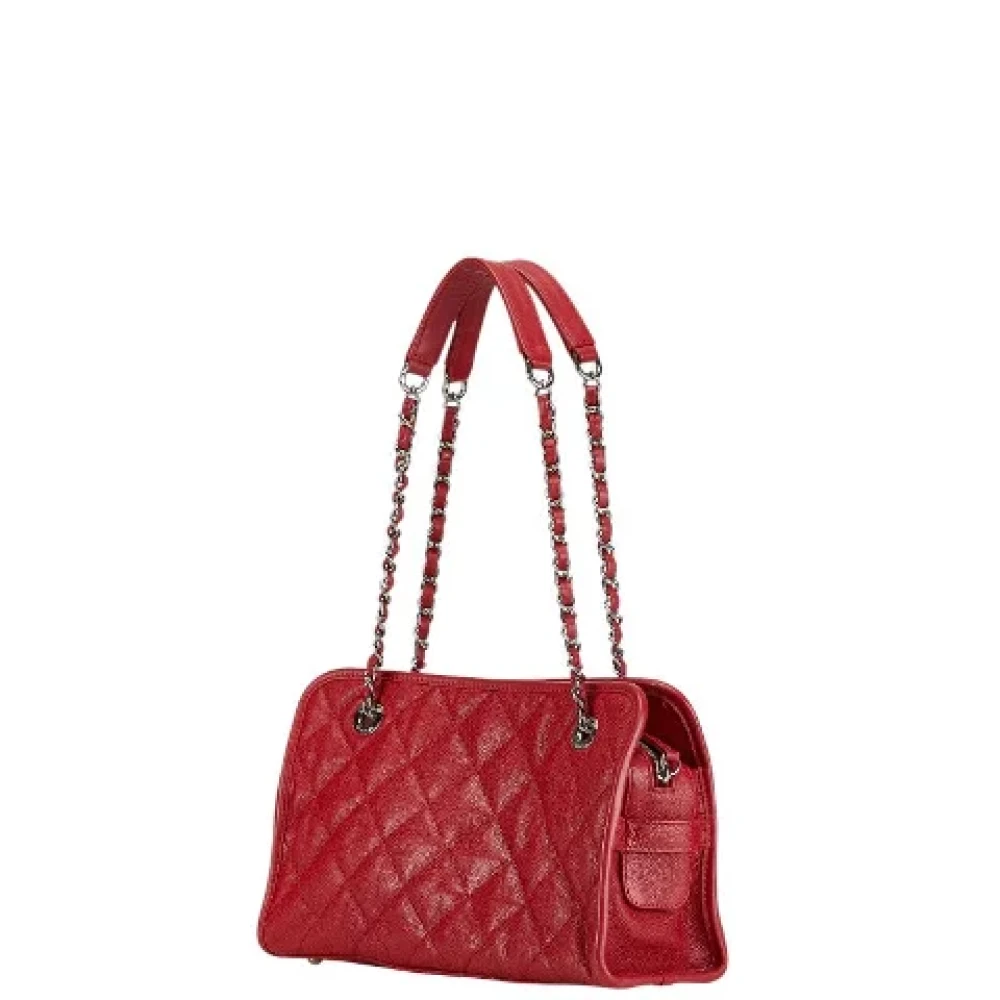 Chanel Vintage Pre-owned Leather chanel-bags Red Dames
