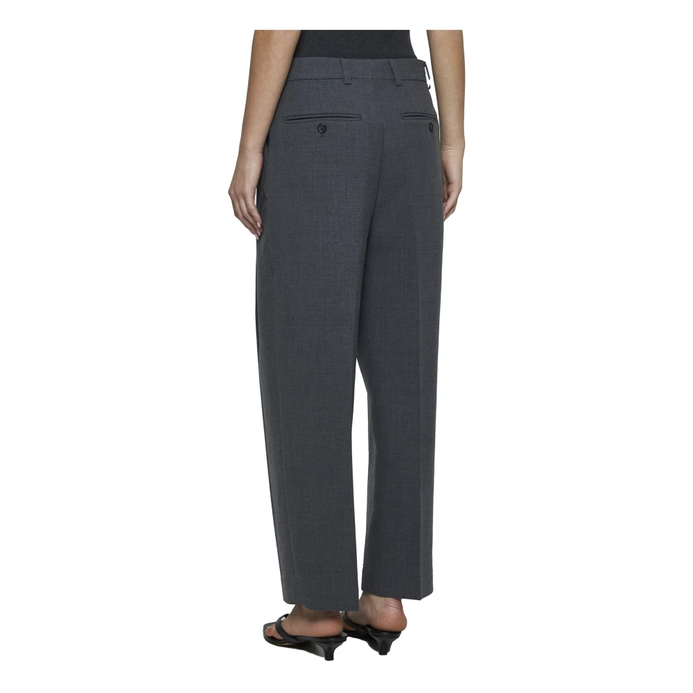 TotêMe Grijze Wollen Broek Gray Dames