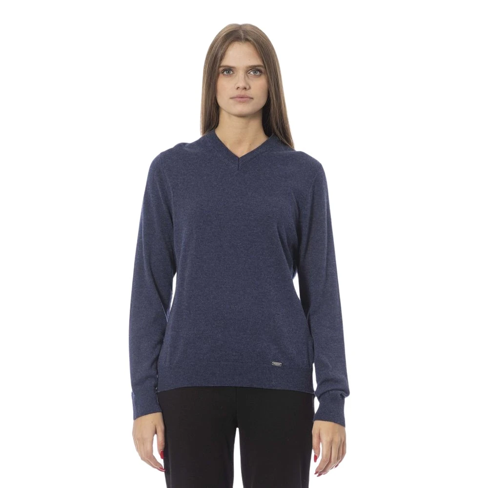 Knitwear > V-neck Knitwear - - Baldinini - Modalova