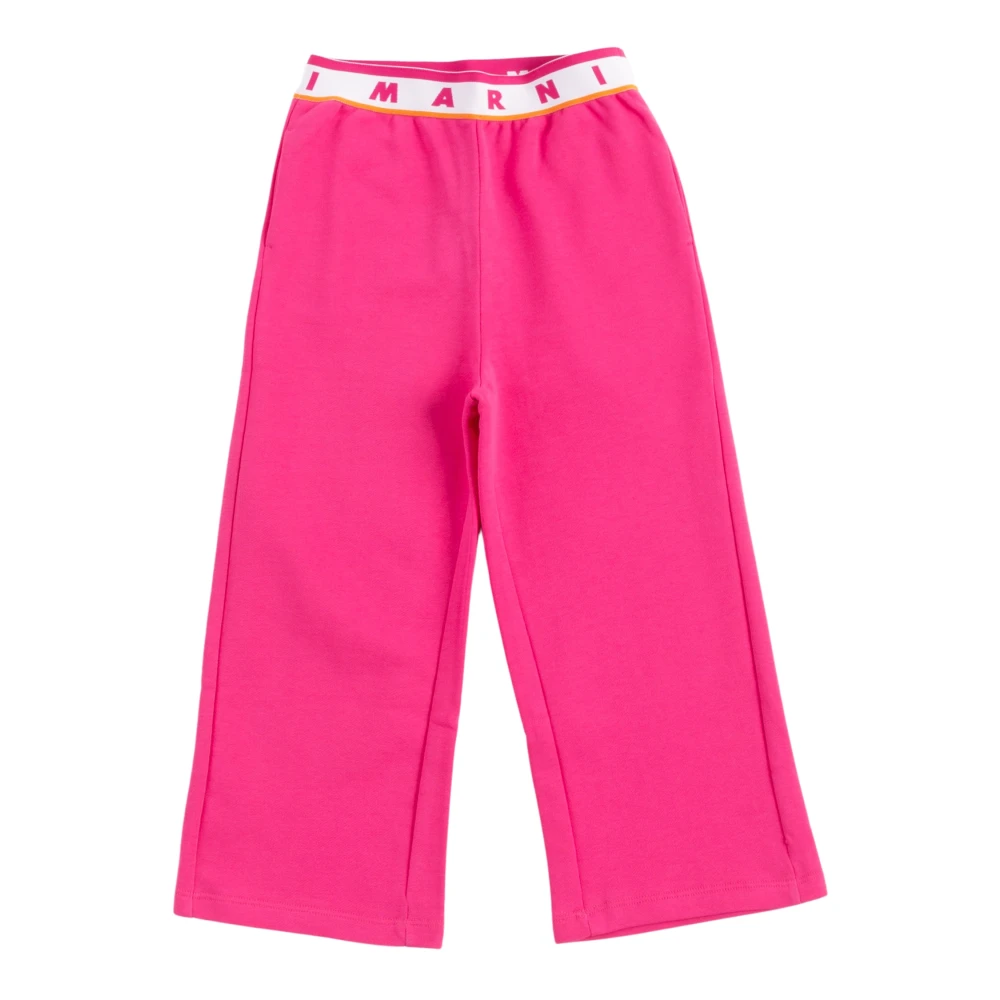 Marni Girls Pink Casual Trousers - Trousers - 10 Y - Kids
