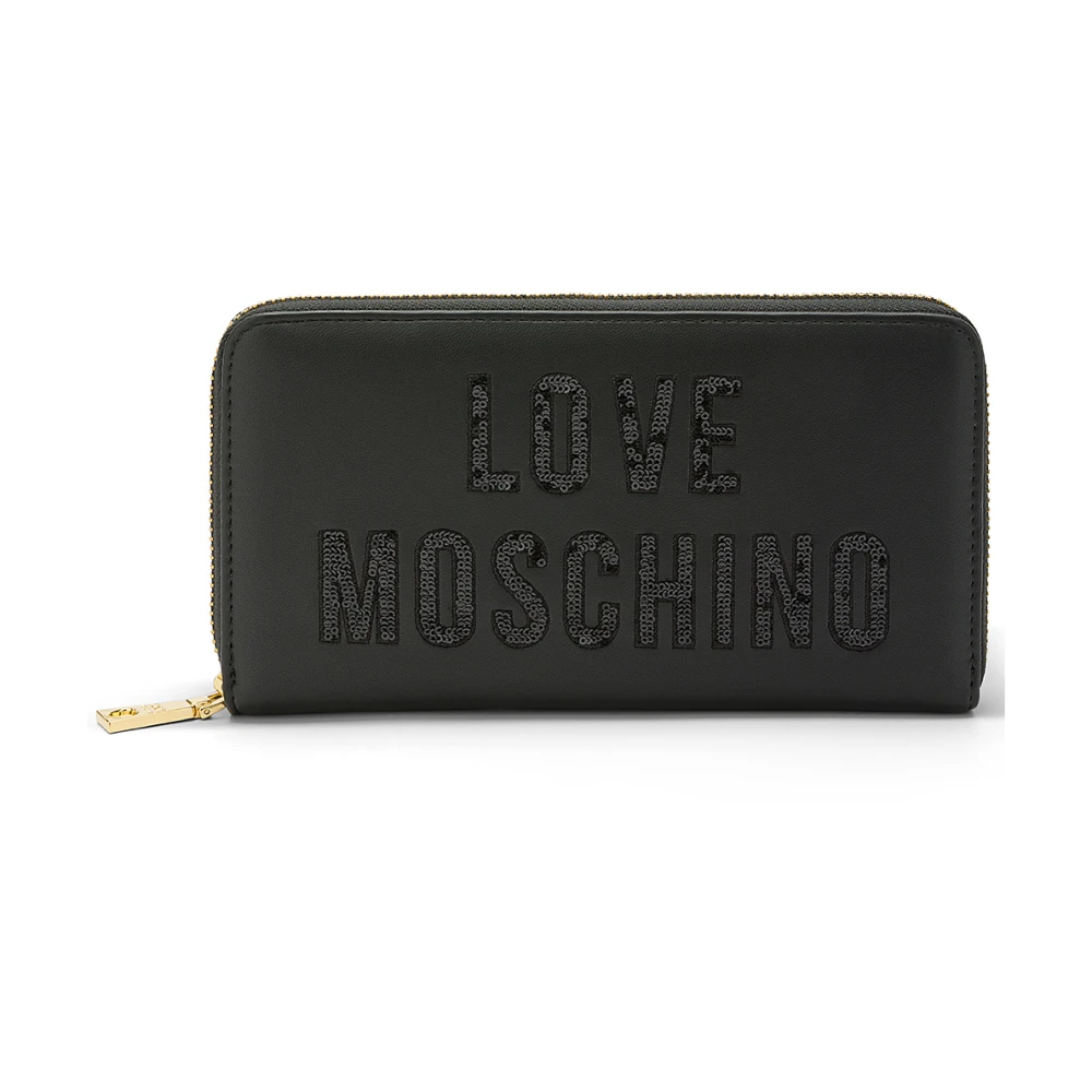 Love Moschino Zwarte Portemonnees voor Vrouwen Black Dames