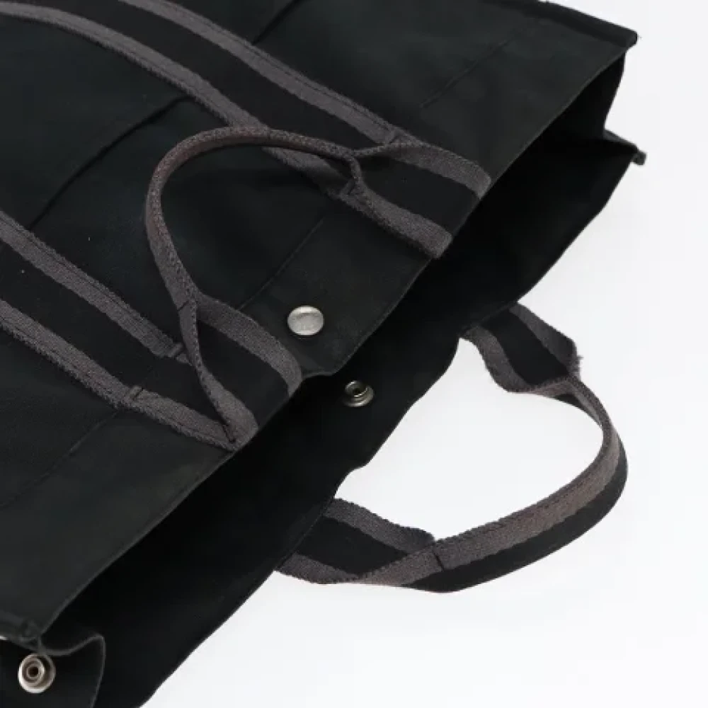 Hermès Vintage Pre-owned Canvas handbags Gray Dames