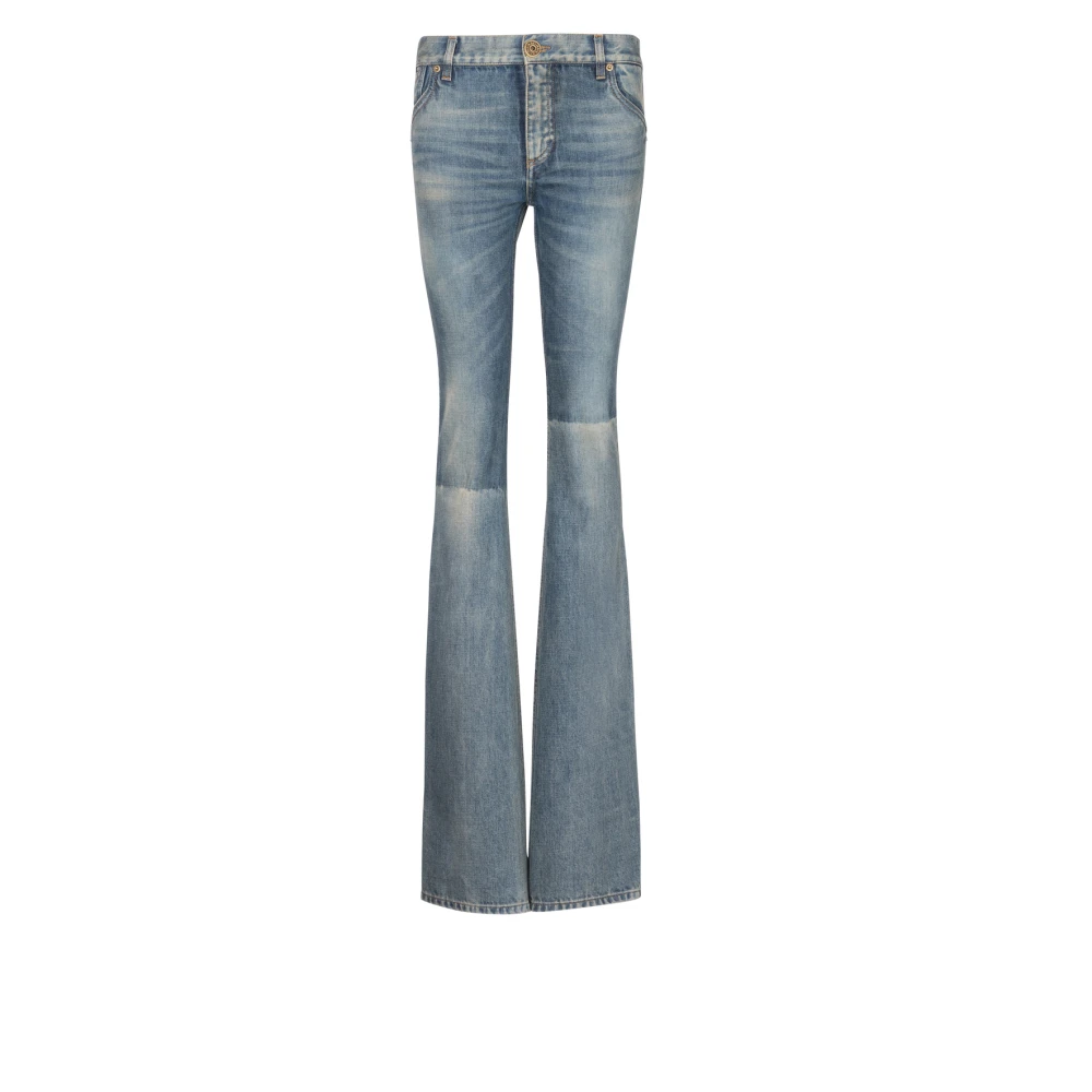 Balmain Westerse bootcut denim jeans Blue Dames