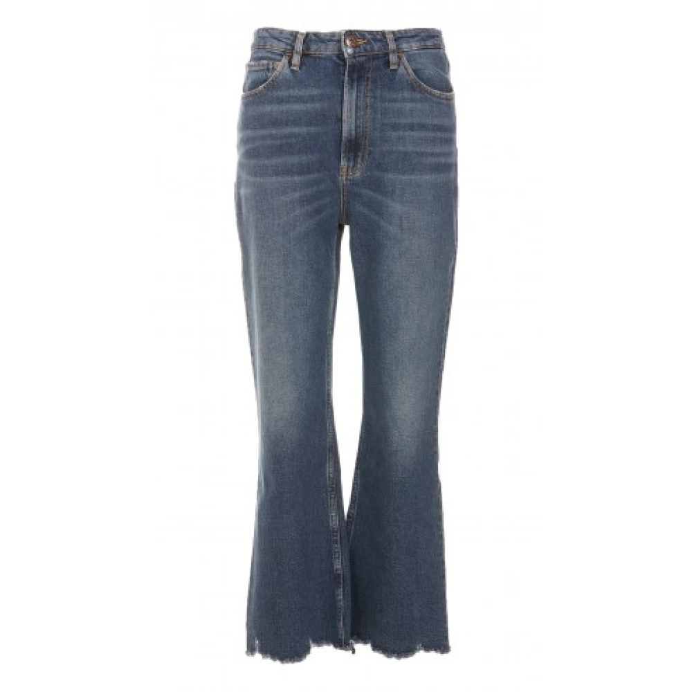 3X1 Högmidjade Breda Jeans för Kvinnor Blue, Dam
