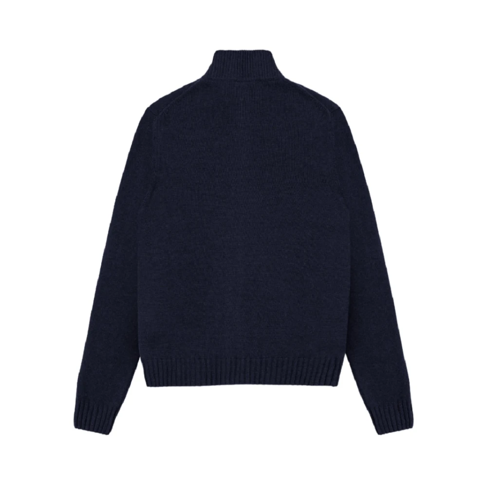 Colmar Blauwe Cashmere Blend Rits Trui Blue Heren