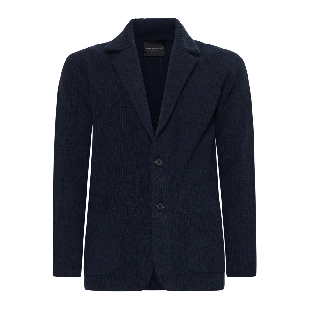 Roberto Collina Stijlvolle Gebreide Kleding Collectie Blue Heren