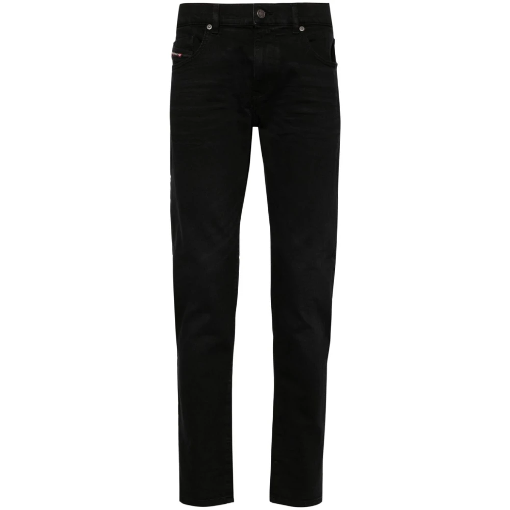 Diesel Zwarte Denim Slim Fit Jeans Black Heren