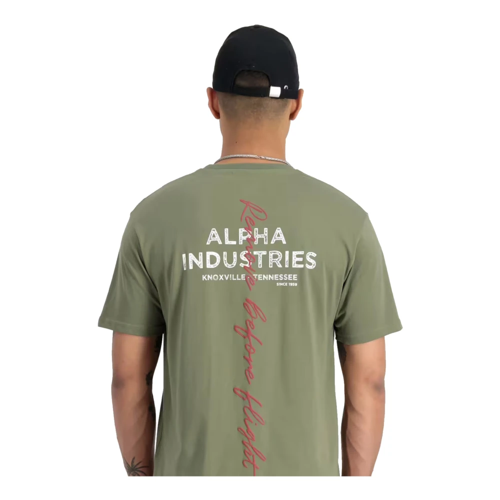 alpha industries Signature T-shirt met korte mouwen Green Heren