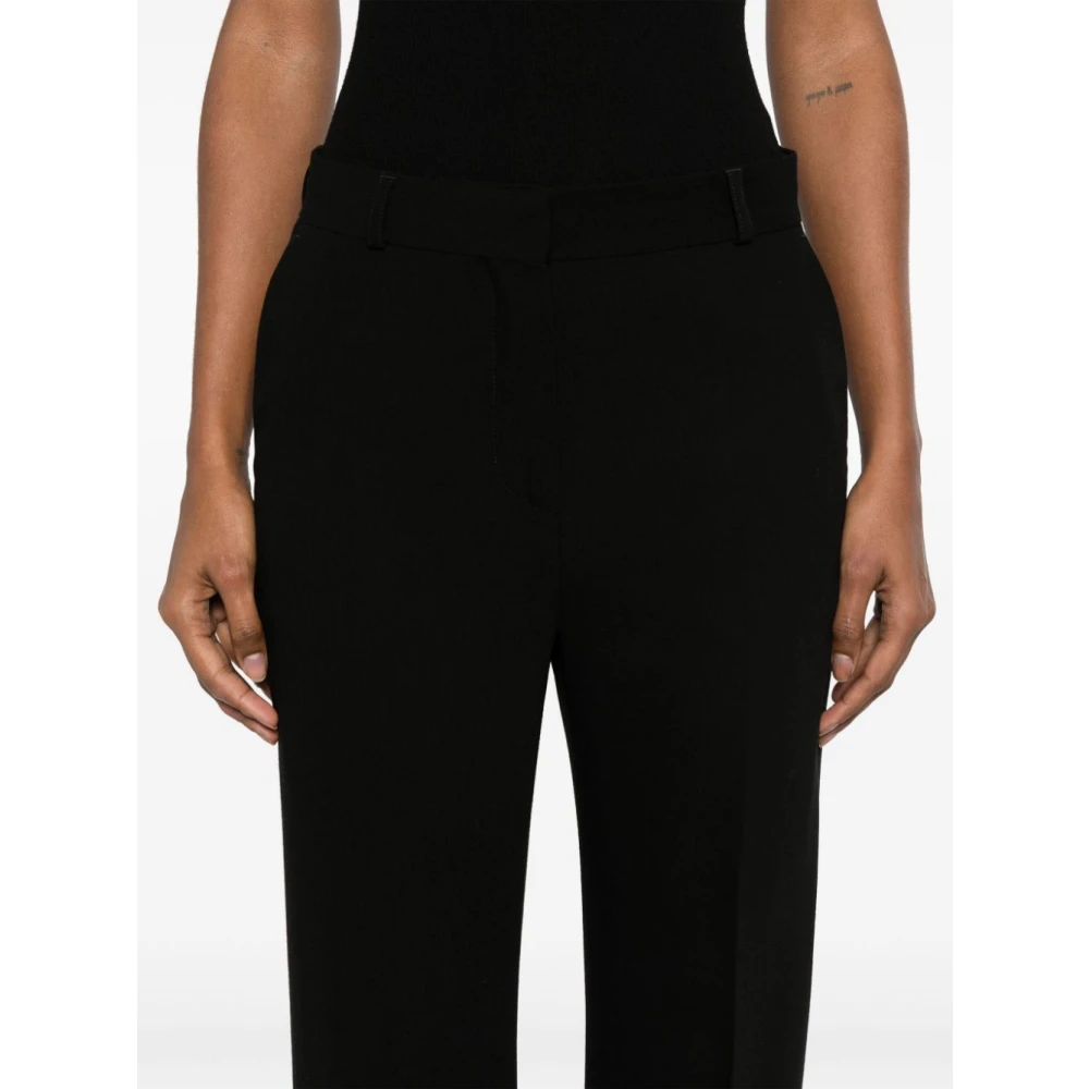 TotêMe Zwarte Flare Broek met Riemlussen Black Dames