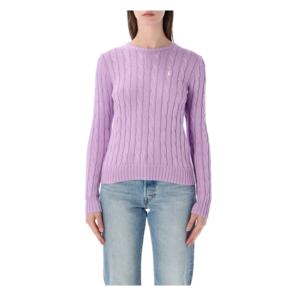 Ralph Lauren Lila Julianna Kabelstickad Tröja