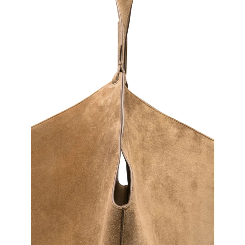 Khaite Beige Schoudertas met Afneembare Pouch Beige Dames