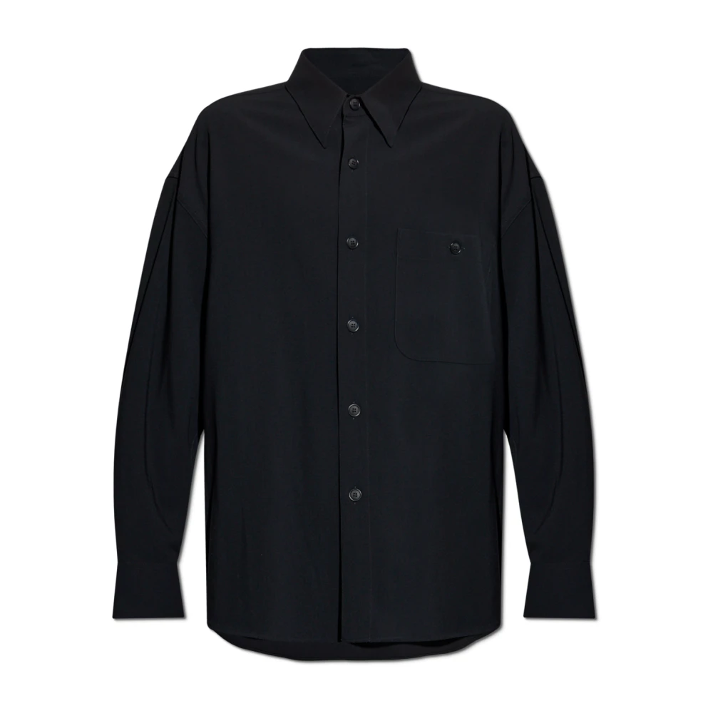 Giorgio Armani Overhemd met zak Black Heren