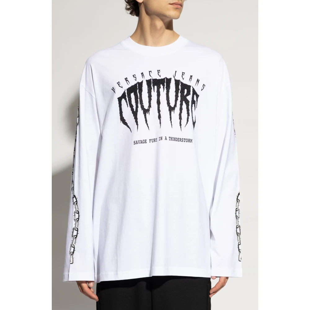 Versace Jeans Couture T-shirt met print White Heren