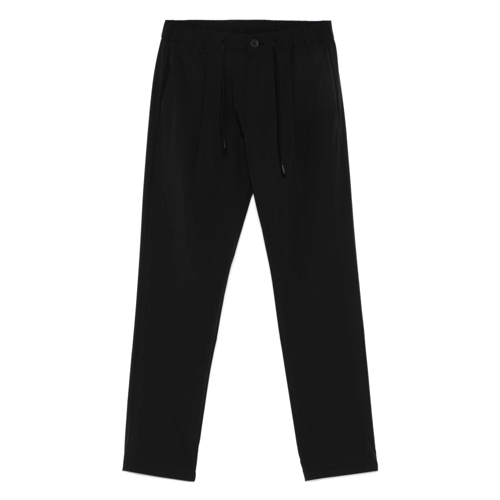 Herno Men's Black Straight Trousers, L, Stylish Trousers