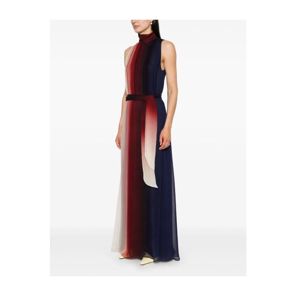 Forte Multicolor Jurk met Hoge Hals Multicolor Dames