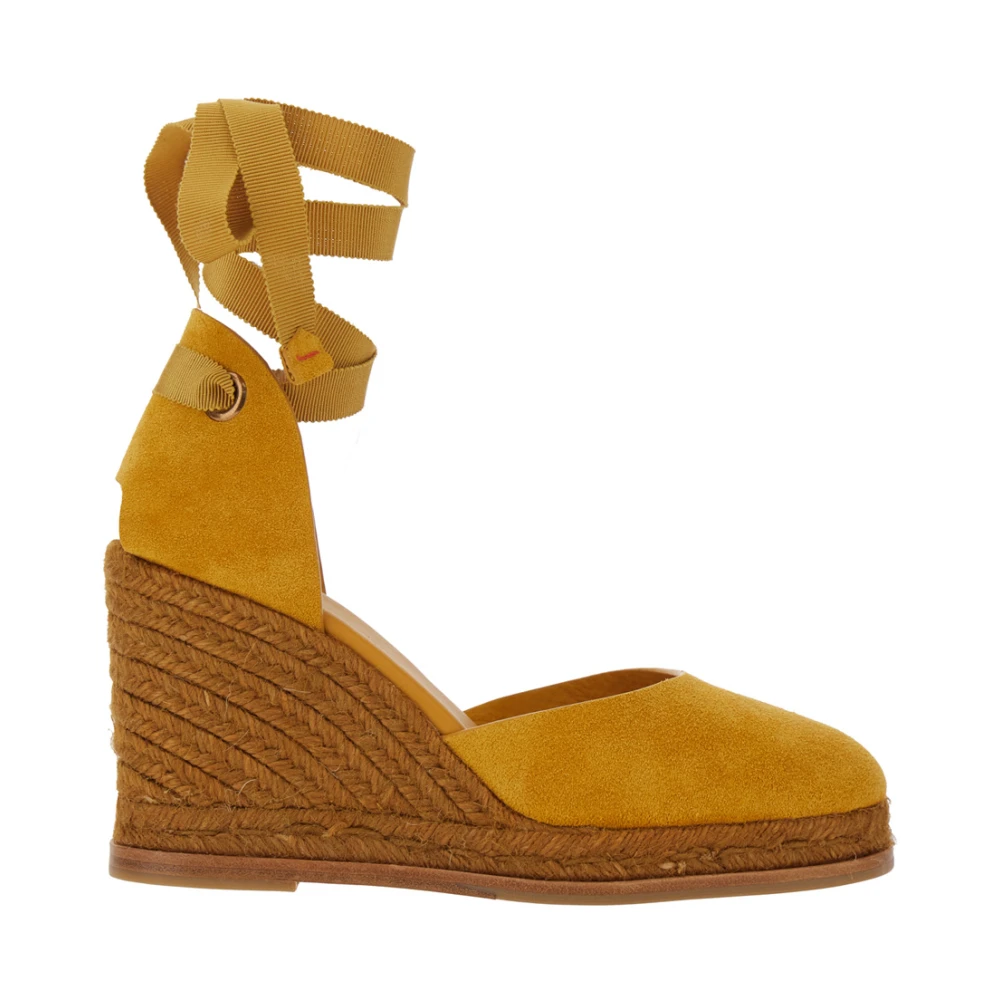Castañer Women's Yellow Camilla Wedge - Wedges - 4 Uk - Shoes