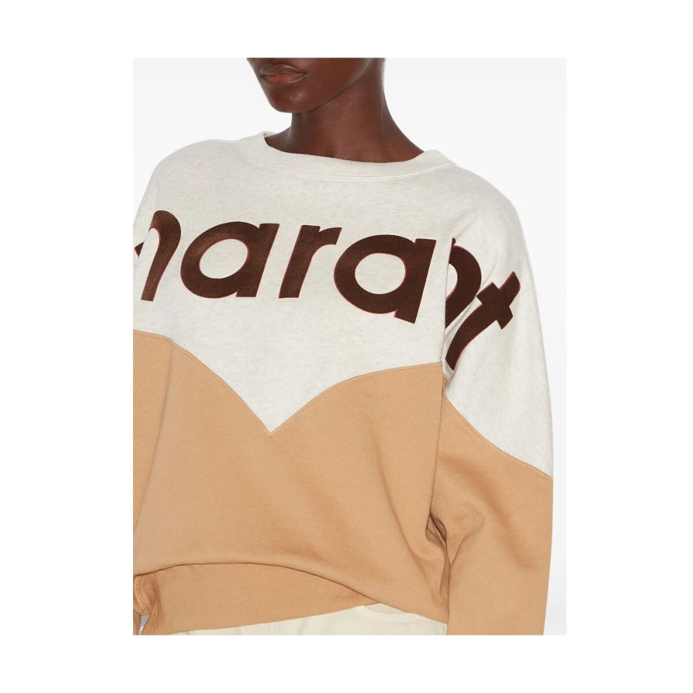 Isabel Marant Étoile Color-blocked Logo Print Sweatshirt Multicolor Dames