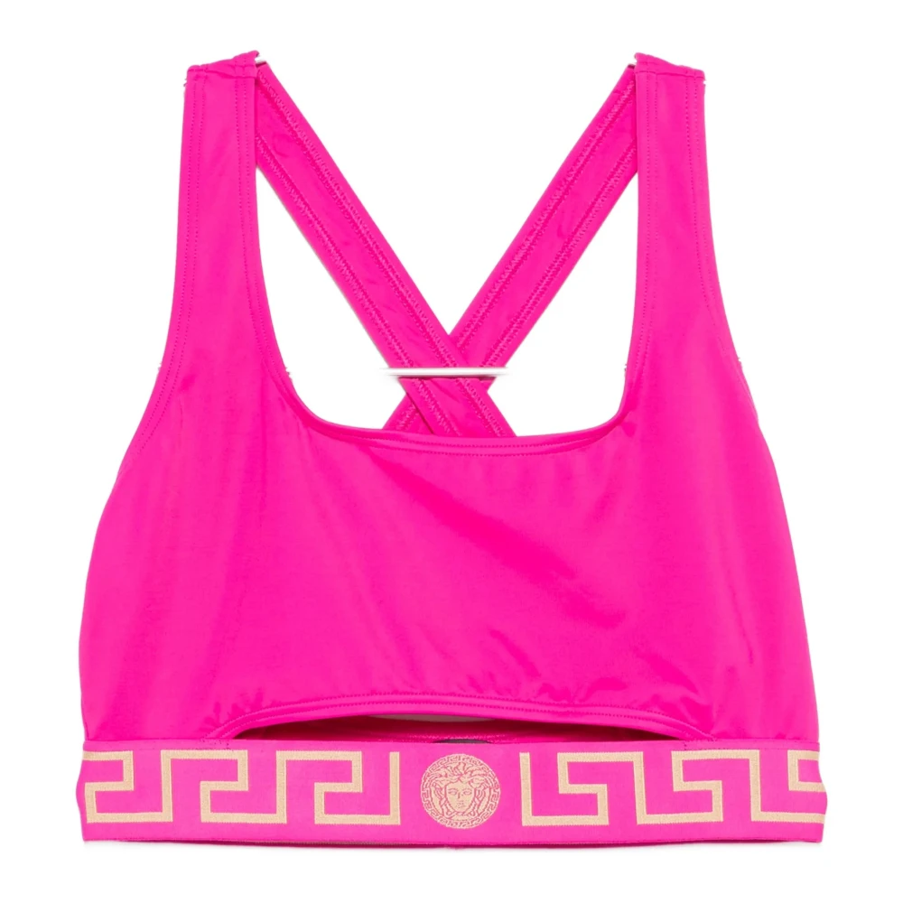Versace Women's Pink Sleeveless Top - Sleeveless Tops - M - Tops