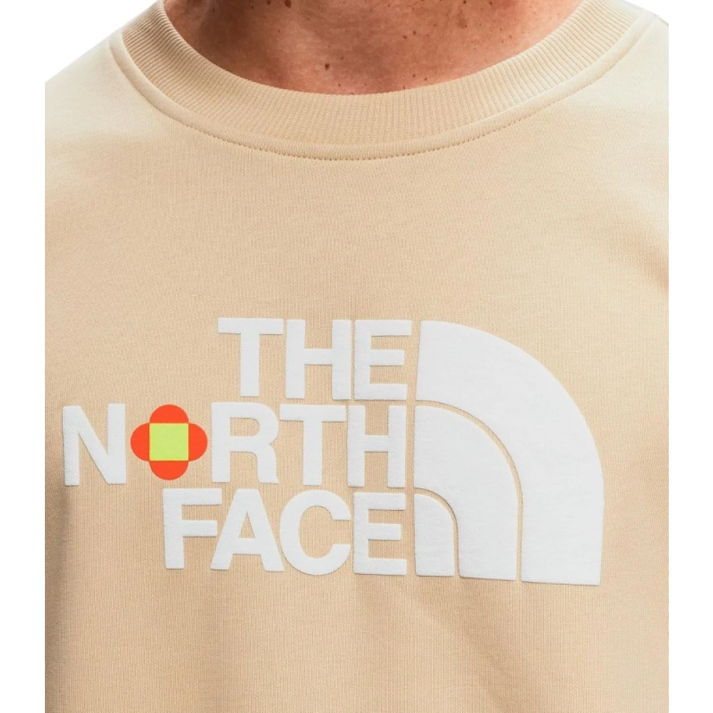 The North Face Logo Print Sweater Beige Heren