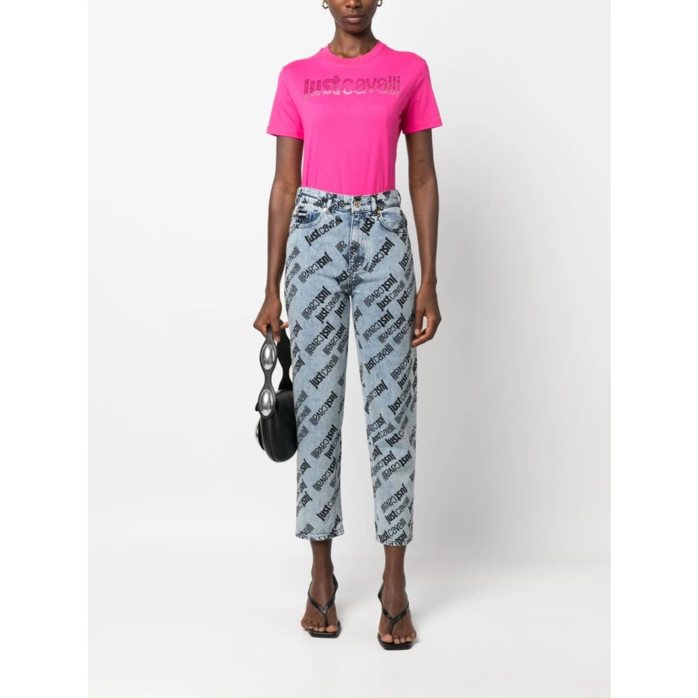 Just Cavalli Fuchsia T-shirts & Polos voor vrouwen Pink Dames