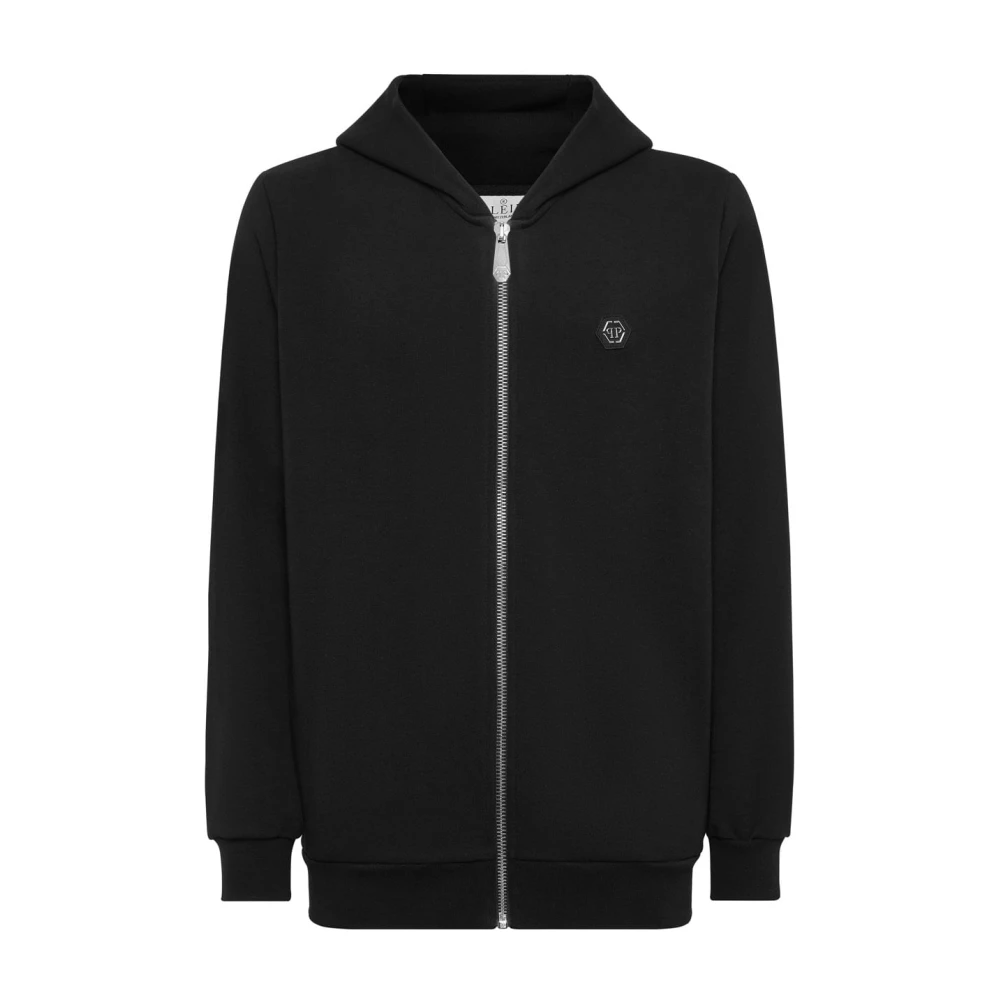 Philipp Plein Stijlvolle hoodie met uniek ontwerp Black Heren