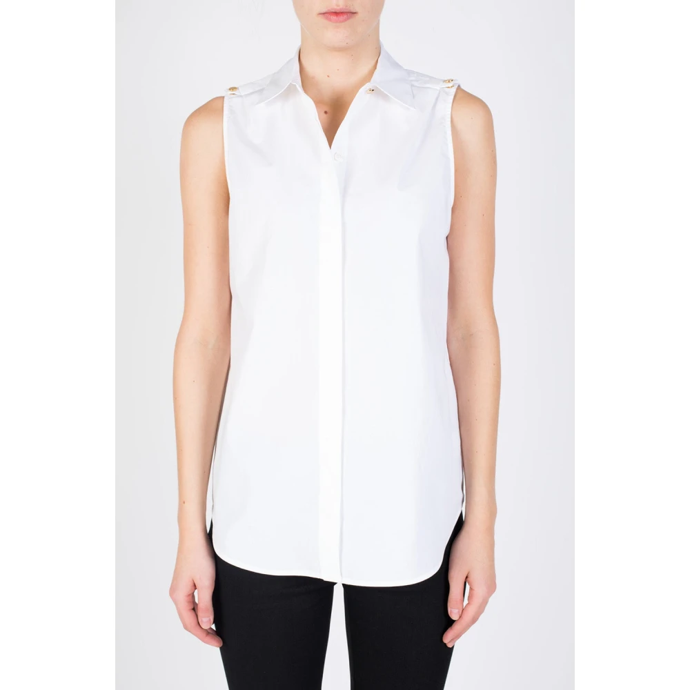 Michael Kors Mouwloze Top White Dames