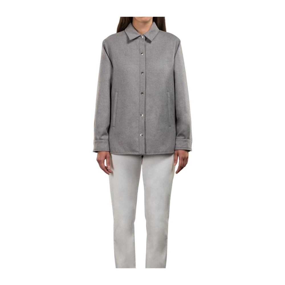 Moorer Men's Gray Winter Jackets, 2XS, Kinsale Ls9 Shirt Jacket