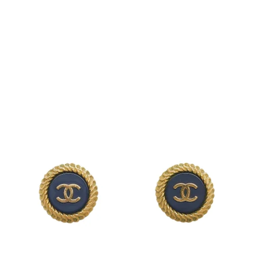Chanel Vintage Pre-owned Metal chanel-jewelry Yellow Heren