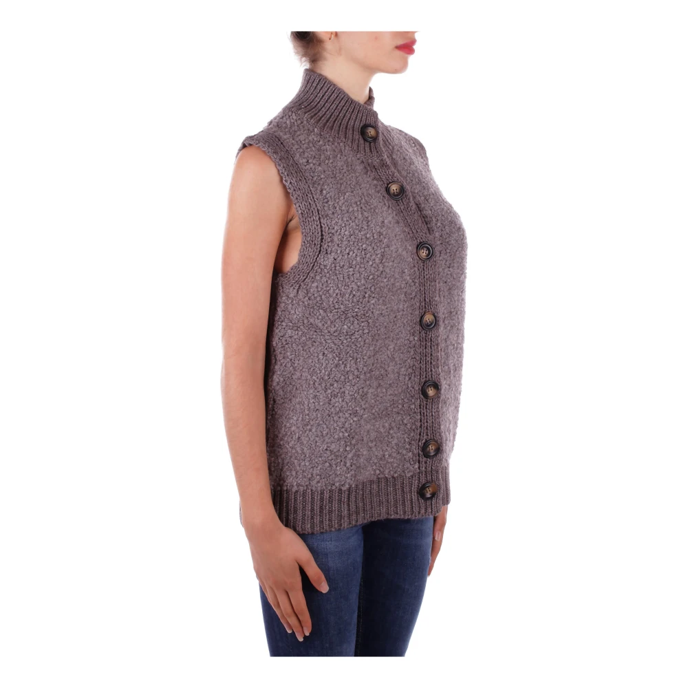 H2O Beige Cardigan Sweater Button Closure Beige Dames