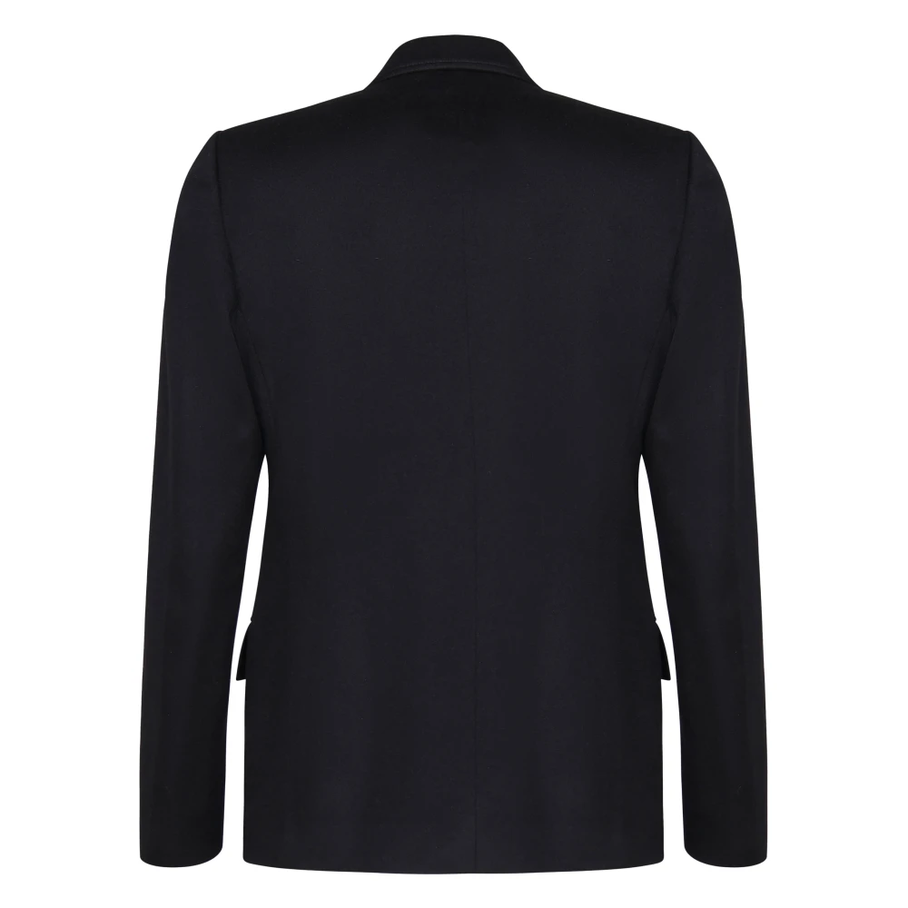 Lardini Zwarte Attitude Double-Breasted Jas Black Heren