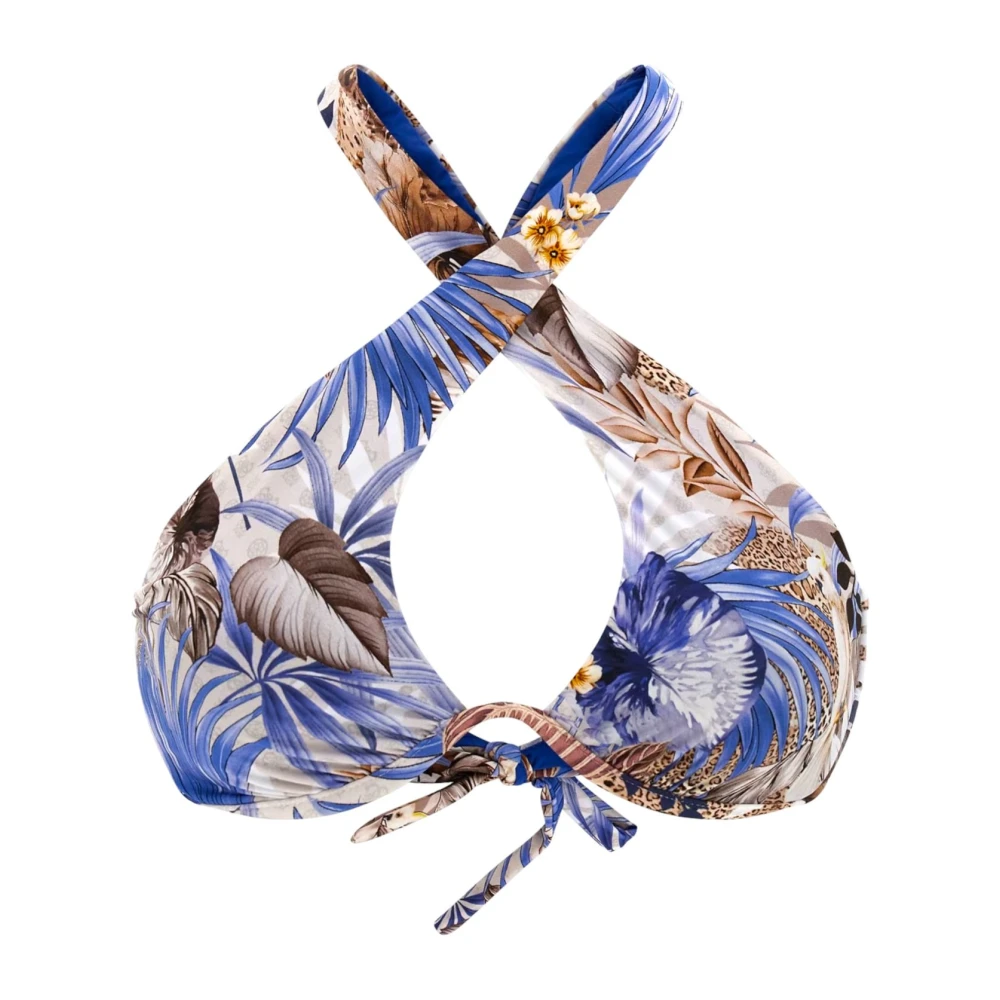Guess Stijlvolle Bikini Top Blue Dames