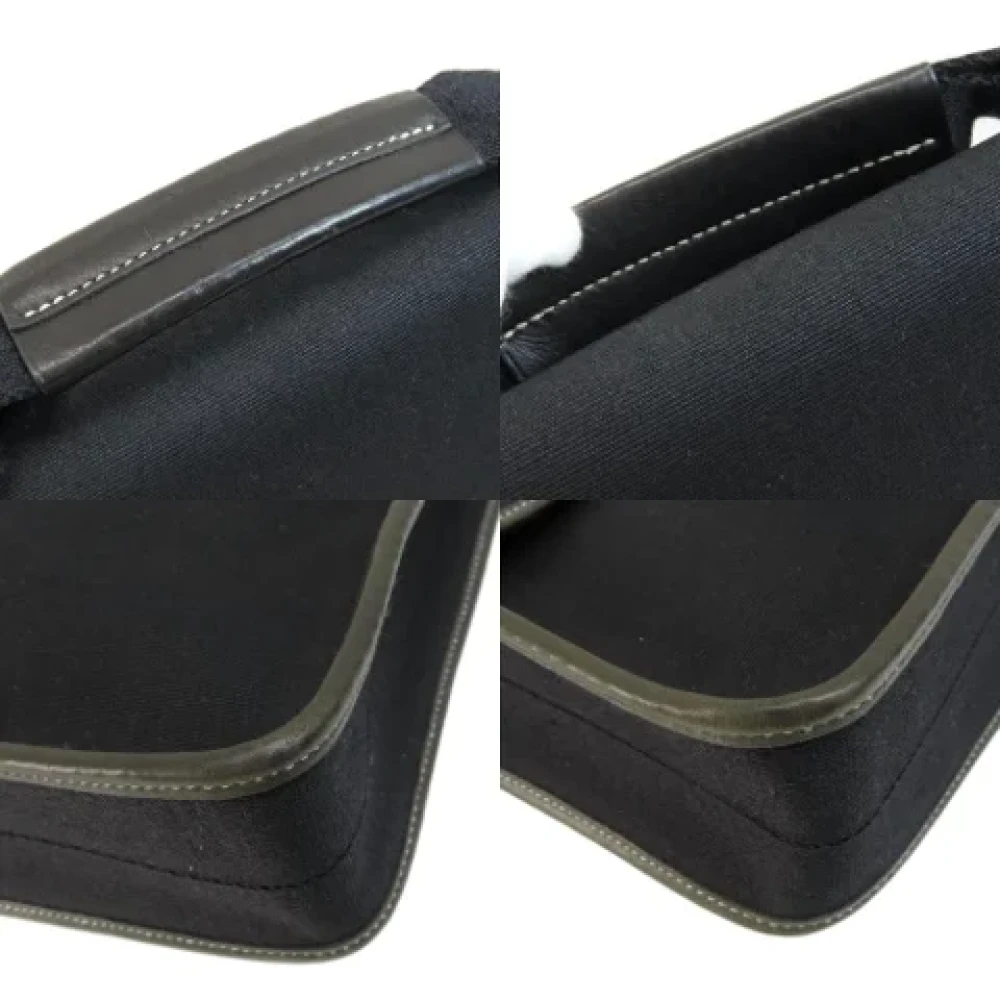 Hermès Vintage Pre-owned Leather handbags Black Dames