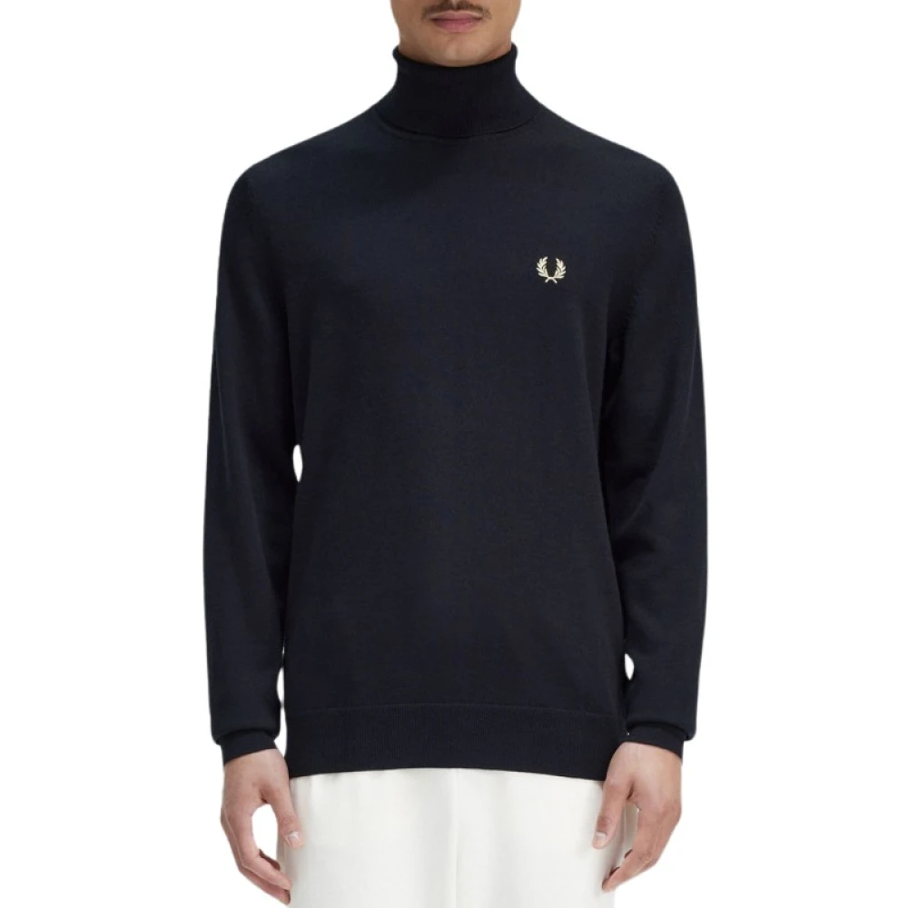 Fred Perry Navy Coltrui Jersey Blue Heren