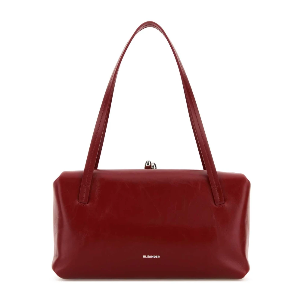 Jil Sander Rode Leren Goji Kussen Handtas Red Dames