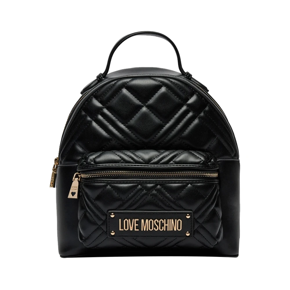 Moschino Zwarte Modieuze Damesrugzak Black Dames