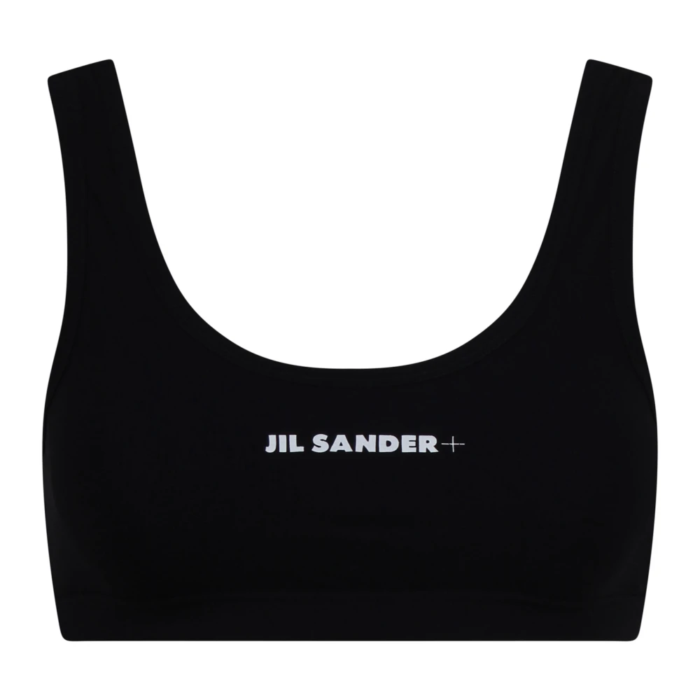 Jil Sander Zwarte Stretch Nylon Beha Black Dames