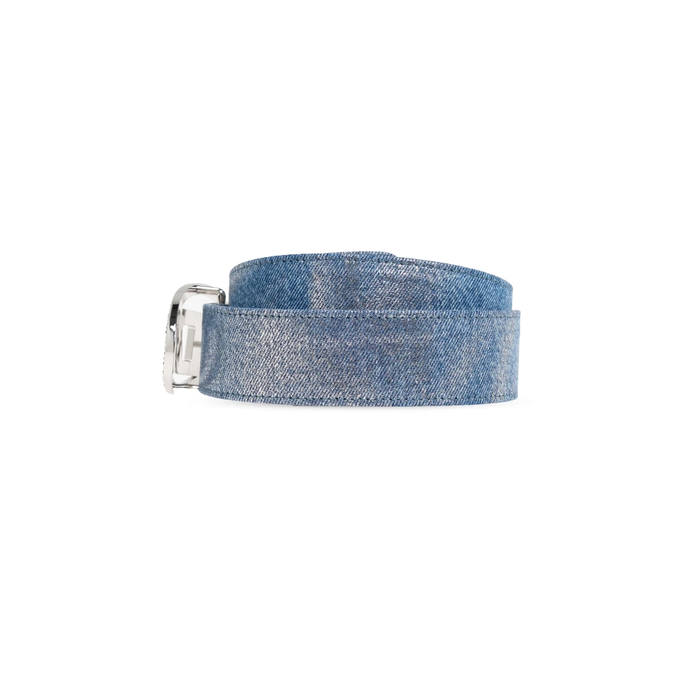 Diesel Riem met logo Blue Dames
