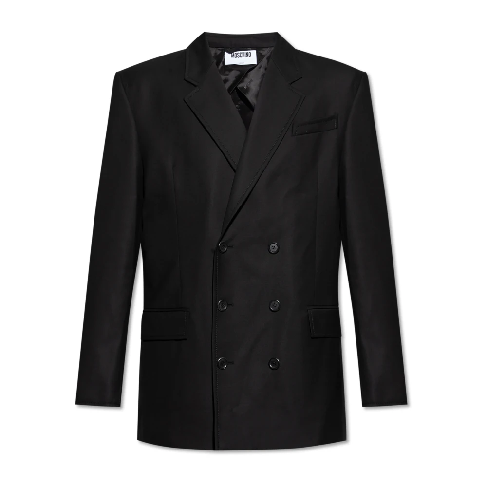 Moschino Uomo Nero - Blazer In Lana - Jackets - M