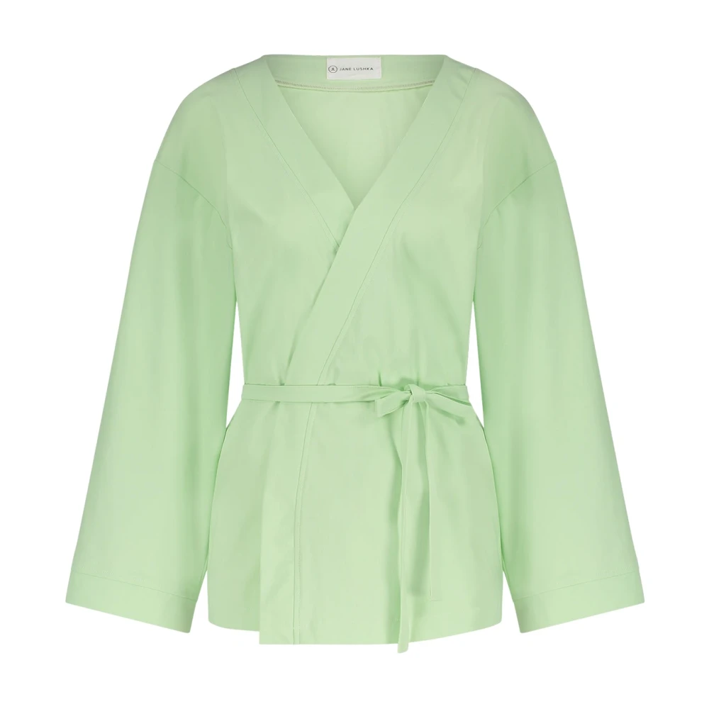 Jane Lushka Alvera Kimono Blazer | Ljusgrön Green, Dam